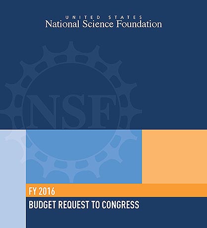 NSF FY 2016 Budget Request to Congress cover