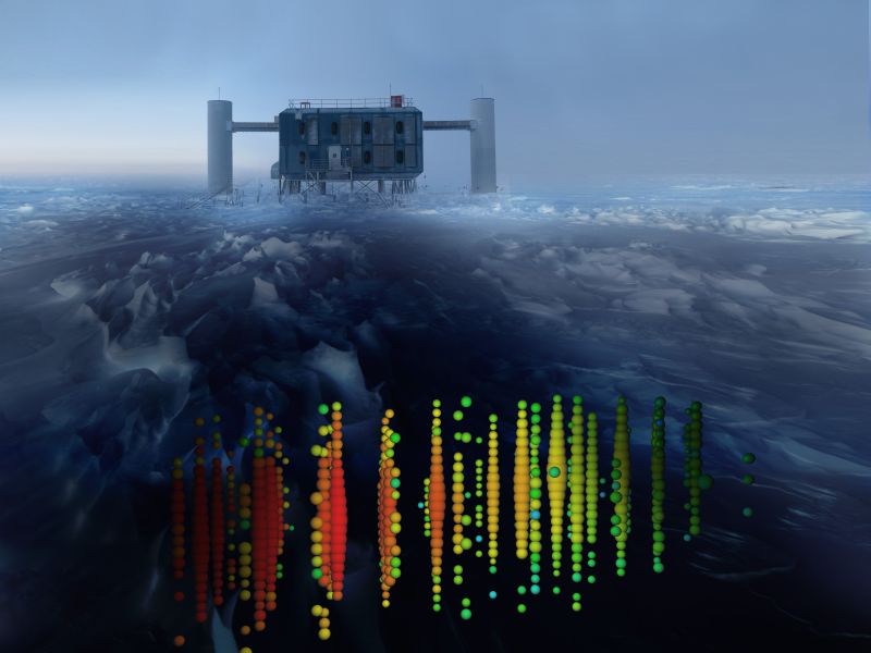 IceCube observe high-energy neutrinos