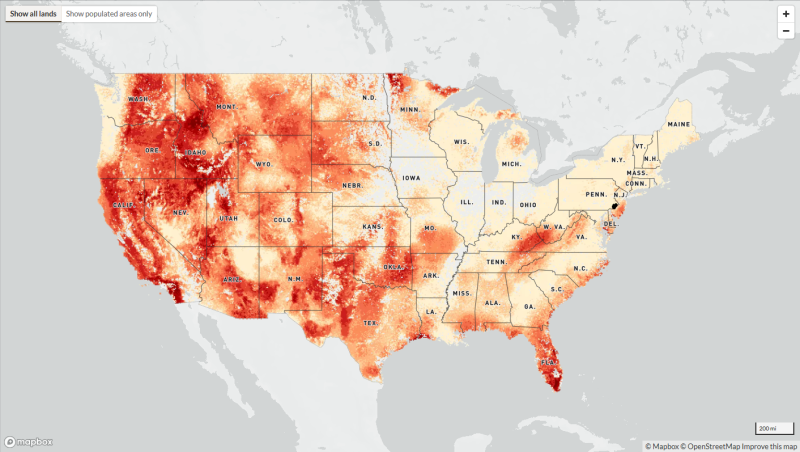 Wildfire risk to communities