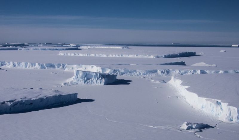 An image of Thwaites Glacier, Antarctica
