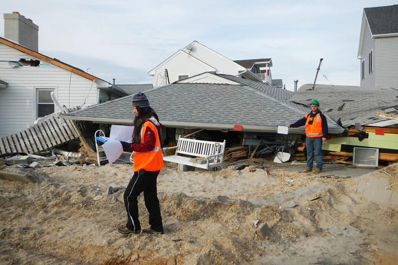 Hurricane Sandy damage in New Jersey