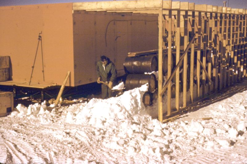 South Pole station construction-1956