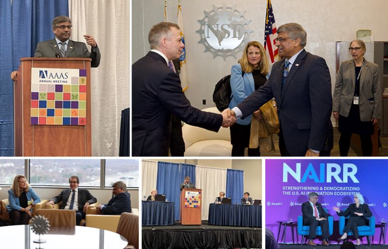 Director Panch in a collage for his weekly round up of meetings