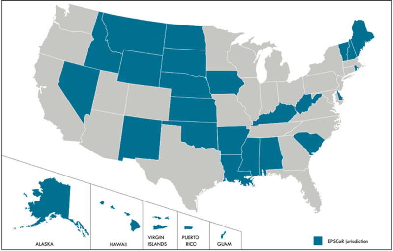 Map of EPSCoR jurisdictions