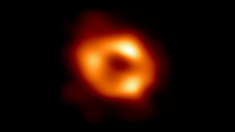 This is the first image of Sgr A*, the supermassive black hole at the centre of our galaxy,