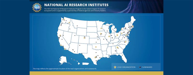 Nsf Map NSF Unveils 7 New National AI Research Institutes | Mirage News