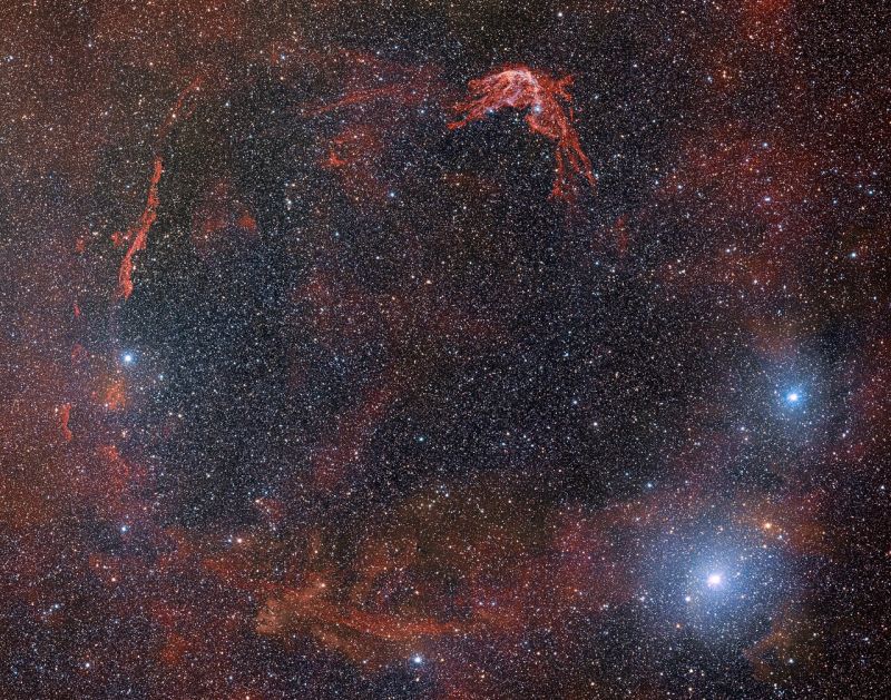 Una rara vista de un remanente de supernova del año 185