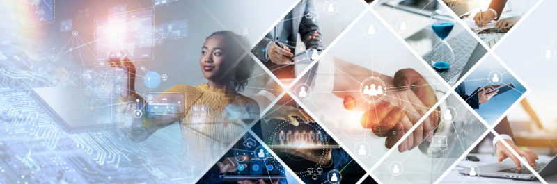 Collage depicting experiential learning