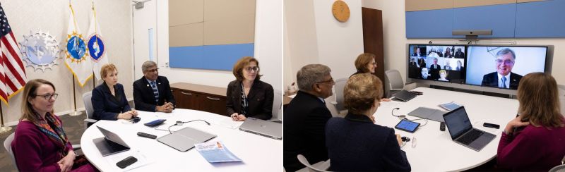 This week, U.S. National Science Foundation Director Sethuraman Panchanathan welcomed Gintaras Valinčius, chairman of the Research Council of Lithuania and Audra Plepytė, Lithuanian ambassador to the U.S., to NSF headquarters.