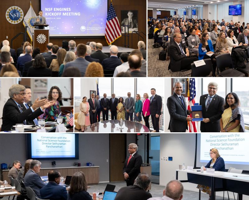 Director Panchanathan welcomed leaders from the first-ever ten NSF Engines to NSF, hosted Secretary Ravichandran of India's Ministry of Earth Sciences, and participated in a Q&A with Susan A. Martinis, Vice Chancellor for Research & Innovation at the University of Illinois Urbana-Champaign.