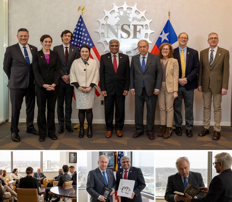 This week, NSF Director Sethuraman Panchanathan welcomed Chilean Ambassador Juan Gabriel Valdés to NSF headquarters, continuing NSF's work to foster international partnerships and strengthen high-impact global collaboration.