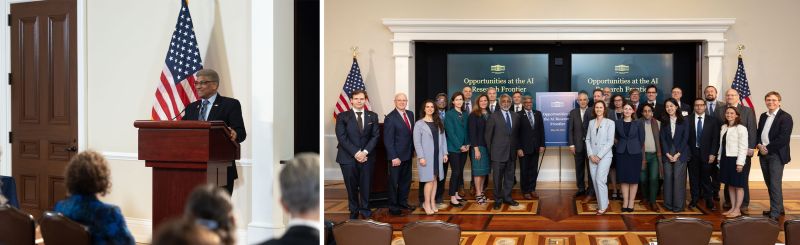 Panchanathan joined the White House Office of Science and Technology Policy to discuss AI efforts. At this event, the director announced the first 35 projects that will be supported with computational time through the National Artificial Intelligence Research Resource Pilot, marking a significant milestone in fostering responsible AI research across the nation.