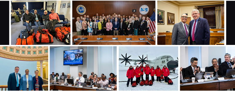 collage oh photos for National Science Board Members in Action