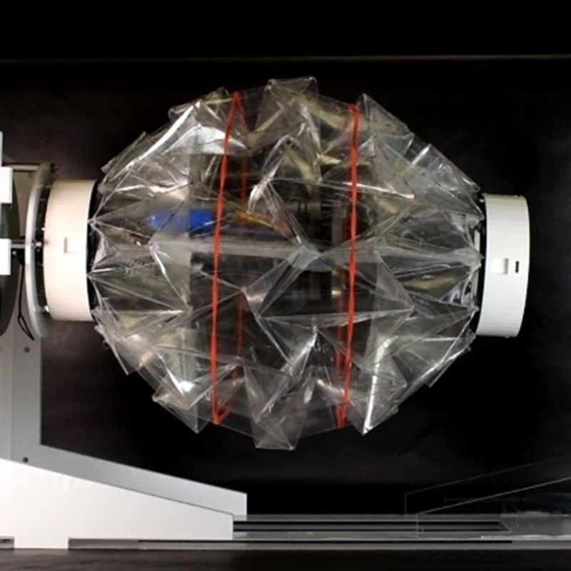 origami robot with a motor