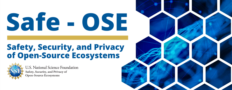 Safety, security and privacy of open source ecosystems banner