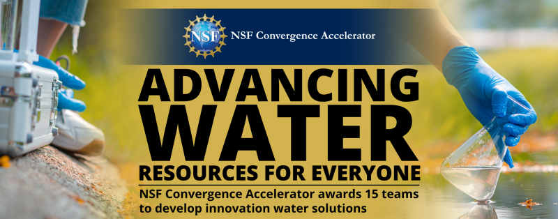 NSF invests .8M to advance equitable water solutions