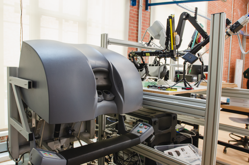 Surgical robots from the Human-Enabled Robotic Technology Laboratory under the direction of Professor Ann Majewicz Fey.