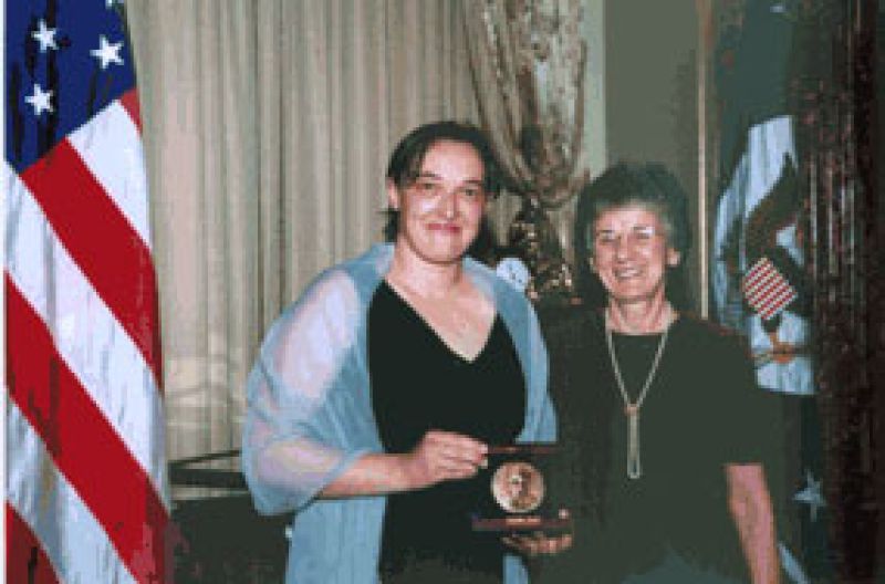 Angelika Amon and Rita Colwell, NSF Director