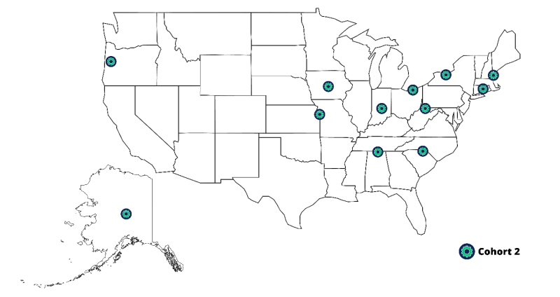 map for cohort 2 awards