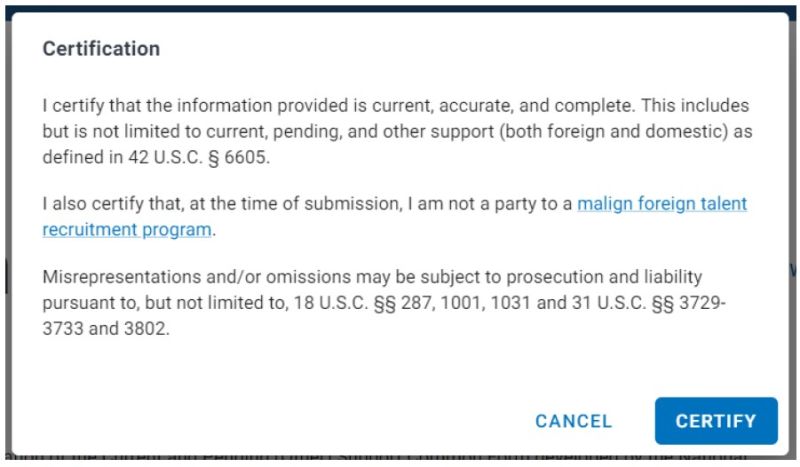 screen shot for sciencv faq