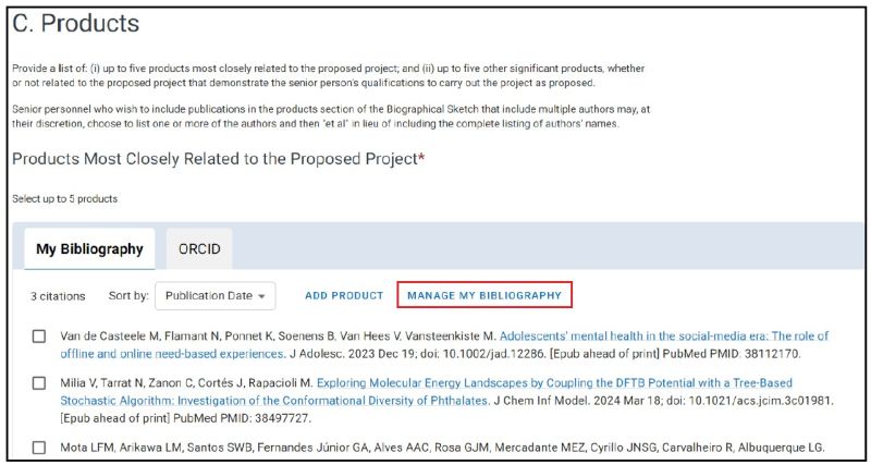 screen shot for sciencv faq