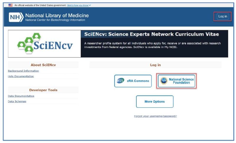 screen shot for sciencv faq