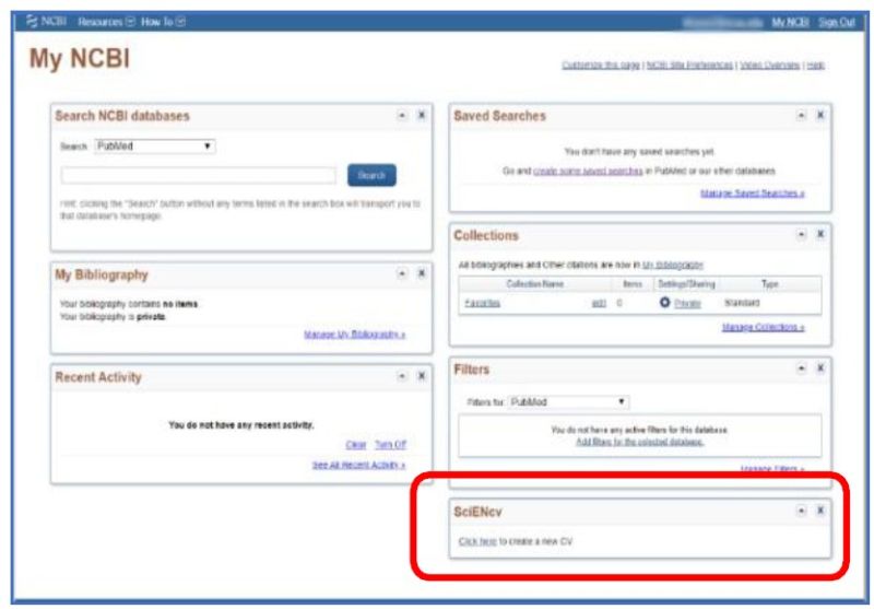 screen shot for sciencv faq