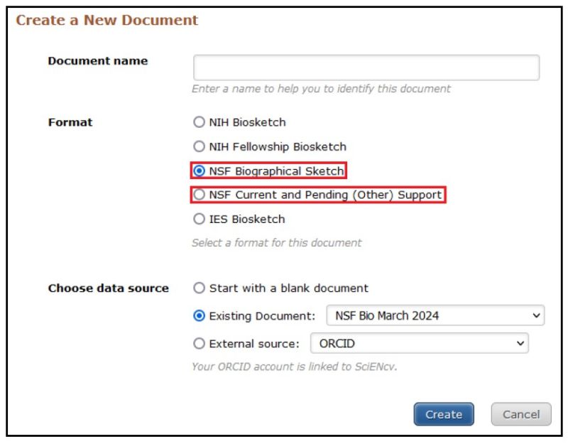 screen shot for sciencv faq