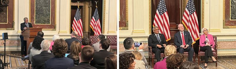 To highlight the release of the 2024 Science and Engineering Indicators report, Director Panchanathan joined leaders from the White House Office of Science and Technology Policy, the National Science Board, and the National Center for Science and Engineering Statistics at the White House.