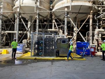 Installation of Via Separations' pilot system