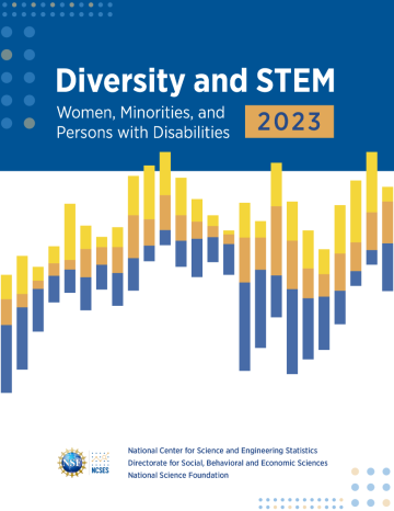 Report cover for the 2023 Diversity and STEM report
