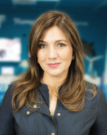 Photo of Ada Monzon, Chief Meteorologist at WAPA TV