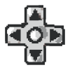 8-bit-style illustration of the buttons on a video game controller.