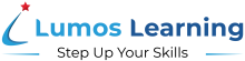 logo for Lumos learning with phrase step up your skills