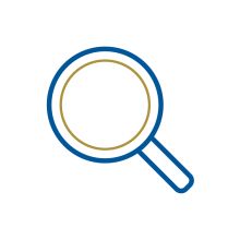A magnifying glass,