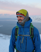 portrait of Cody Barnett in winter gear