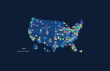 TIP Investments pilot, featuring a map and award data, to showcase the scale and impact of TIP's investments in key technology areas across the nation.