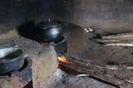 Traditional open flame cooking