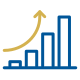 Graph Icon trending upwards