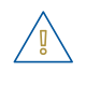 Simple illustration of a triangle containing an exclamation point