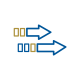 Two right-pointing arrows.