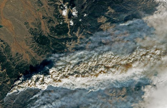 Wildfire from space