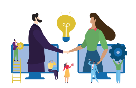 people shaking hands