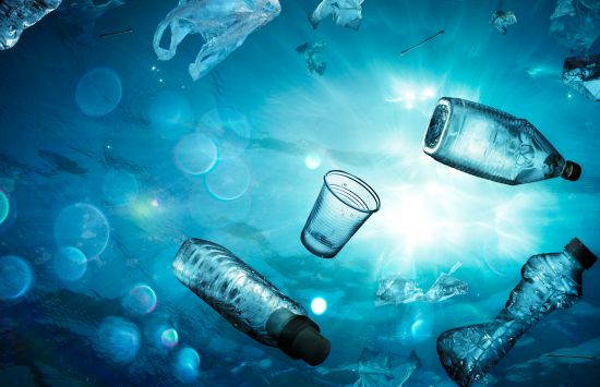 Plastics in ocean