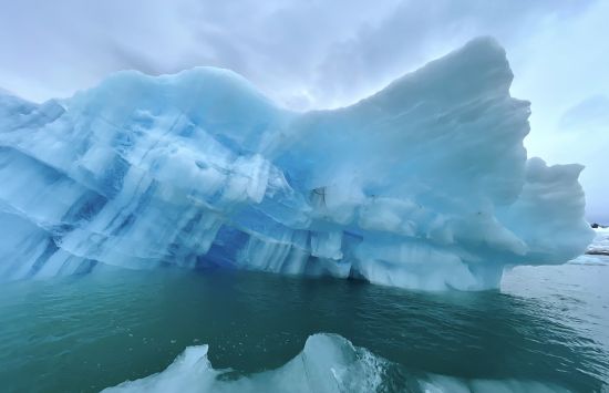 Icebergs abound in the cold waters of Svalbard, along the north/northeastern coast of this archipelago, 650 miles from the North Pole.