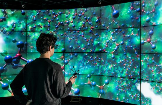 Simulation in the CAVE2 system, a next-generation, large-scale, virtual environment