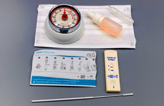 Components of a rapid antigen test for COVID-19