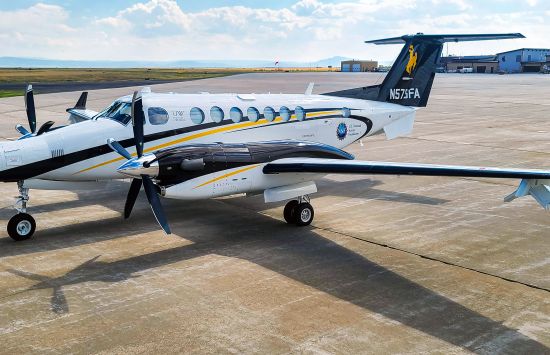 University of Wyoming King Air Research Aircraft, on the ground