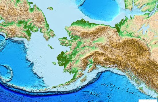 Alaska topographic map courtesy of ARMAP.