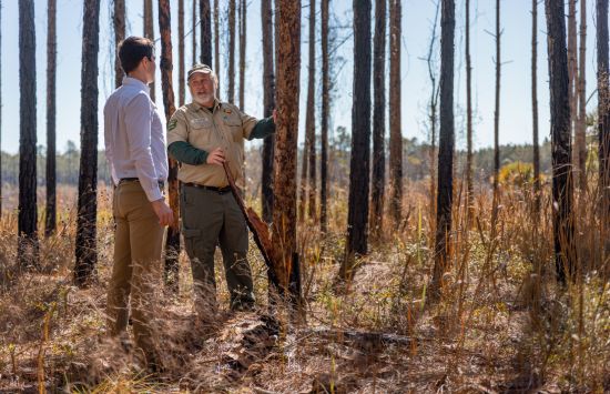 CEO of FNN in conversation with Florida Forest Service ranger